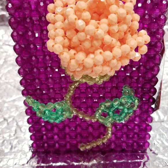 NWT 2021 Susan Alexandra New York Rose Garden Beaded Bag - Picture 10 of 13